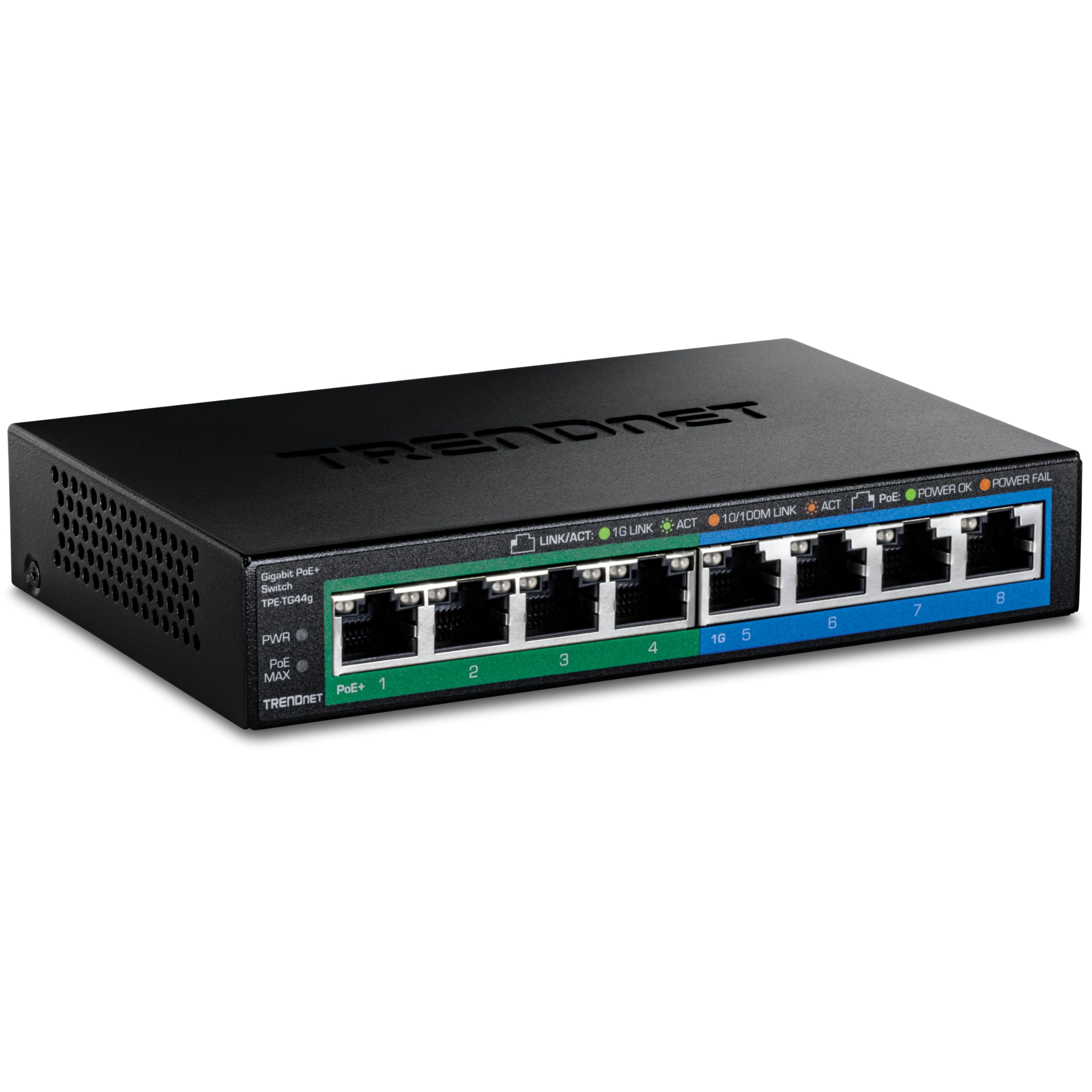 ルーター・ネットワーク機器 TRENDNET 8-Port Gigabit PoE+ Switch TRENDnet 8-Port Gigabit PoE+ Switch, 8 x Gigabit PoE+ Ports
